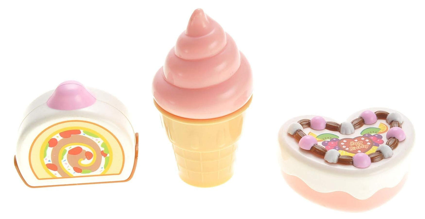 Play Food Set with Cupcakes, Cakes, Ice Cream & Sundae – Fun Toy Dessert Set