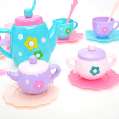 21-Piece Kids Tea Party Playset - Pretend Play Toy Set with Teacups & Accessories