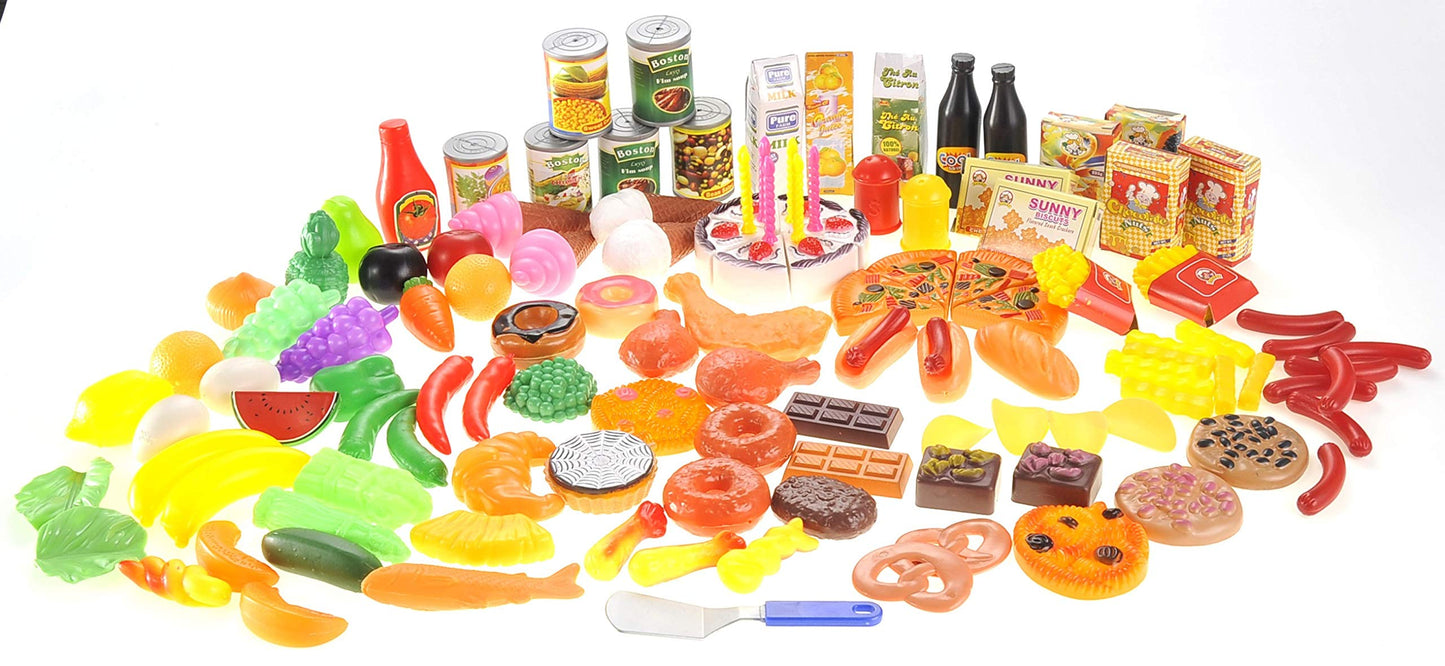 Deluxe Pretend Play Food Set – Assorted Toy Food for Kids' Role Play Fun