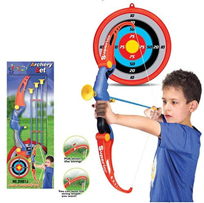 Kings Sport Archery Bow and Arrow Set for Kids with Target, Arrows, and Quiver