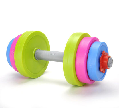 Adjustable Dumbbell Toy Set for Kids - Pretend Fitness Weights for Active Play