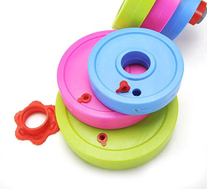 Adjustable Dumbbell Toy Set for Kids - Pretend Fitness Weights for Active Play