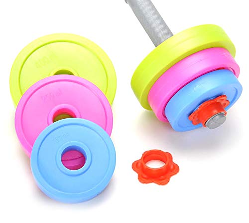 Adjustable Dumbbell Toy Set for Kids - Pretend Fitness Weights for Active Play