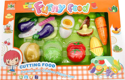 Kitchen Fun Cutting Vegetables Food Playset - Pretend Cooking Toy for Kids