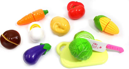 Kitchen Fun Cutting Vegetables Food Playset - Pretend Cooking Toy for Kids