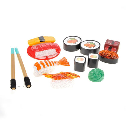 Japanese Sushi Dinner Bento Box Pretend Play Cutting Food Set - 21 Pieces