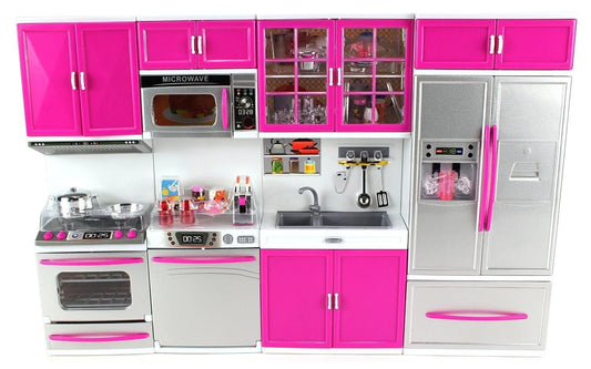 My Modern Kitchen Deluxe Battery-Operated Playset: Refrigerator, Stove & Sink