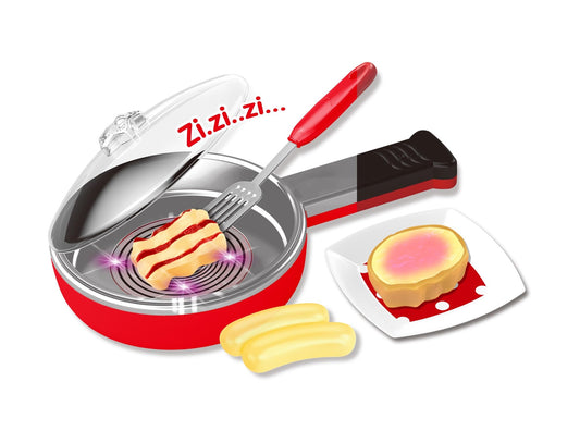 Electric Pan with Sound and Color-Changing Lights - Fun Cooking Toy for Kids