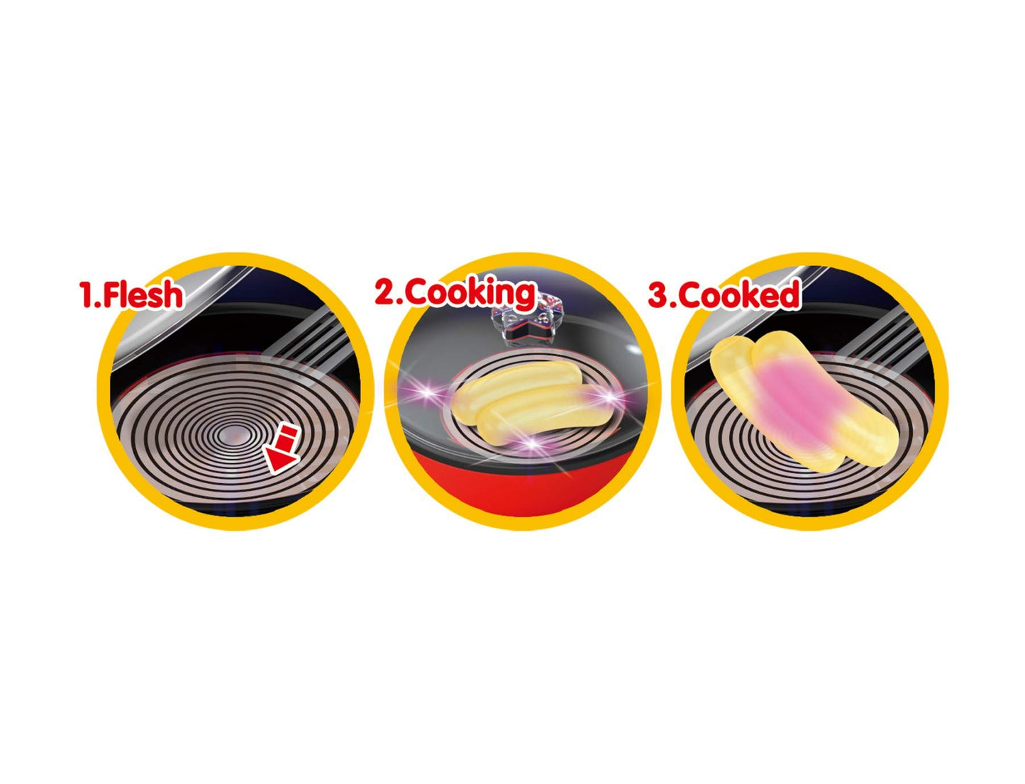 Electric Pan with Sound and Color-Changing Lights - Fun Cooking Toy for Kids