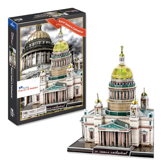 Saint Isaac's Cathedral 3D Puzzle – 105-Piece Architecture Model Kit for Adults & Teens