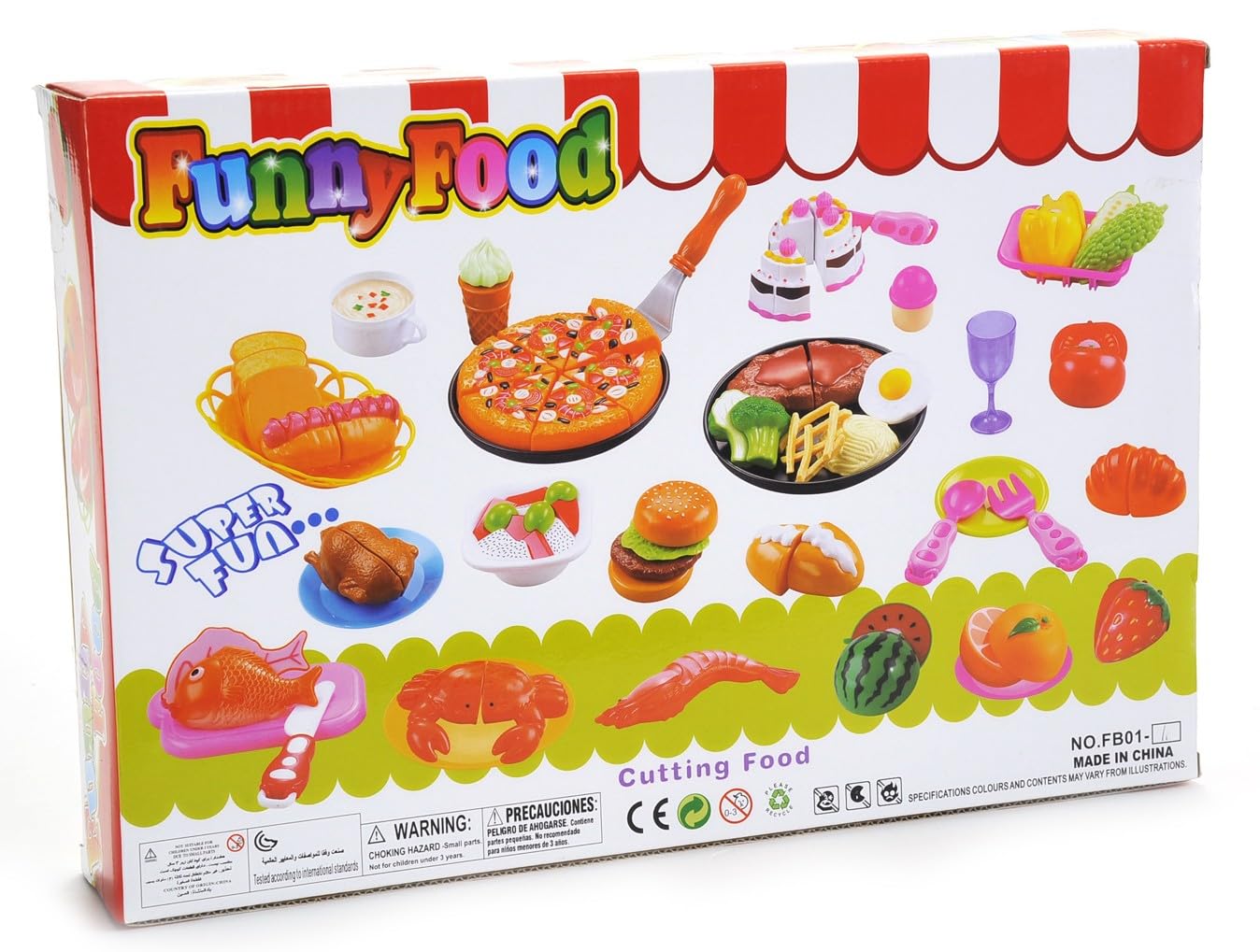 Kitchen Fun Steak and Egg Dinner Cutting Food Playset - Pretend Cooking Toy for Kids