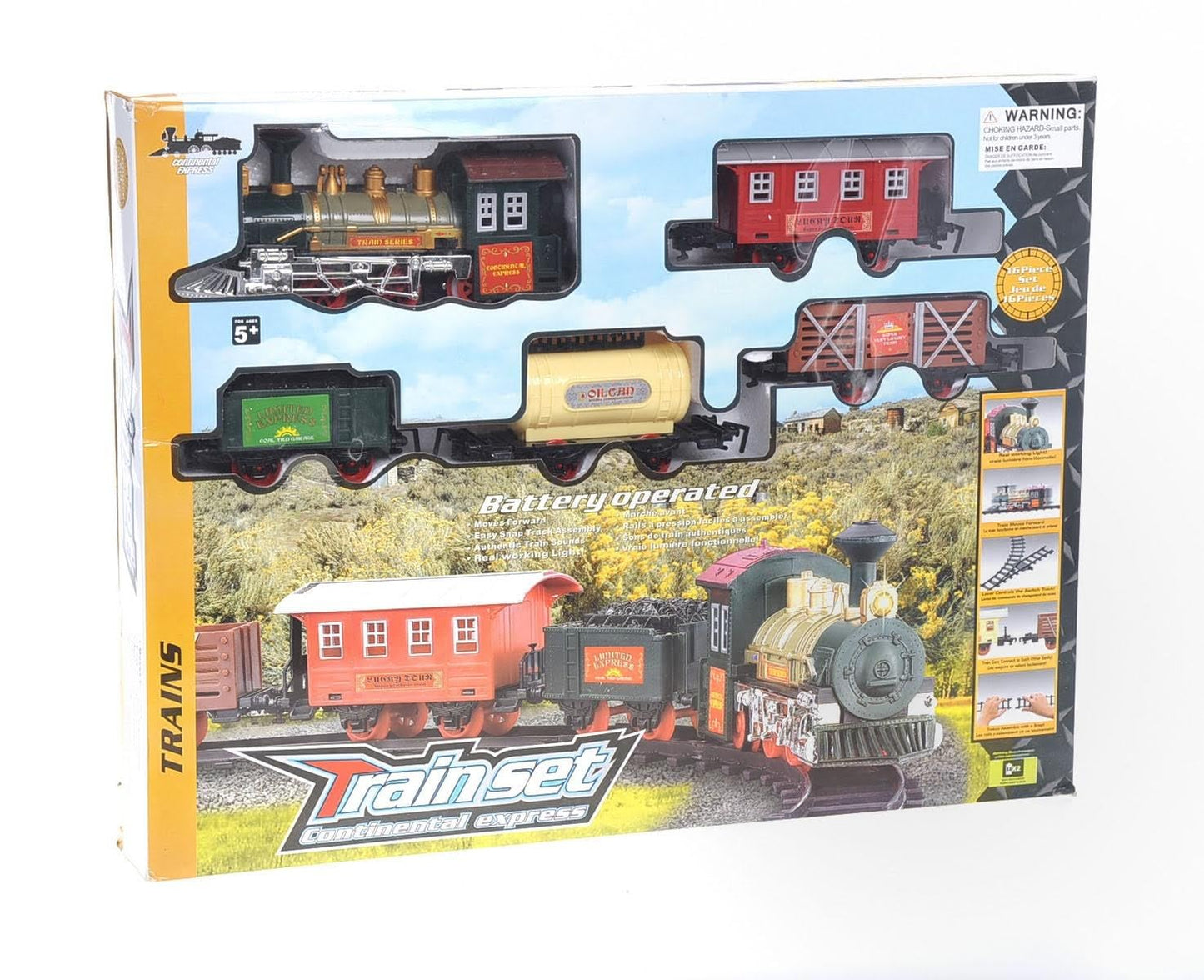 Continental Express Toy Train Set - Classic Fun for Kids with Tracks and Accessories