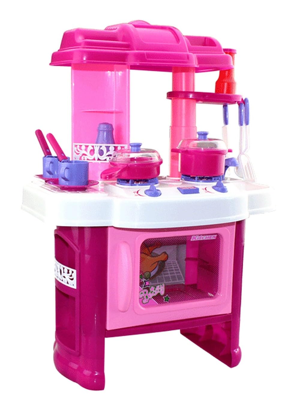 24 in Deluxe Beauty Kitchen Appliance Play Set with Lights and Sound for Kids