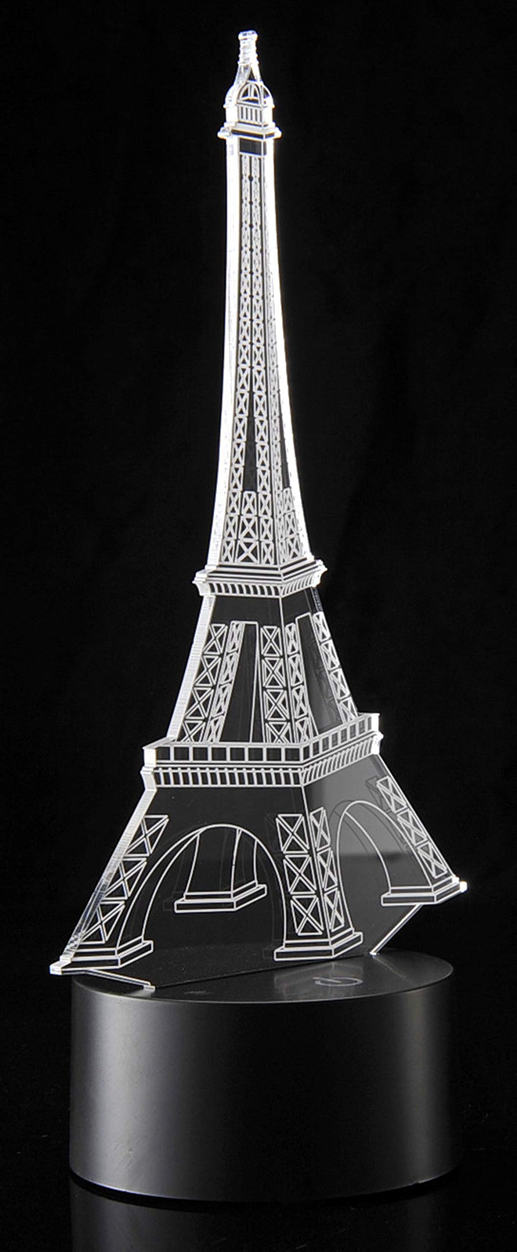 Dusky Shark 3D Laser Cut Eiffel Tower with LED Lights – Elegant Home Decor Accent