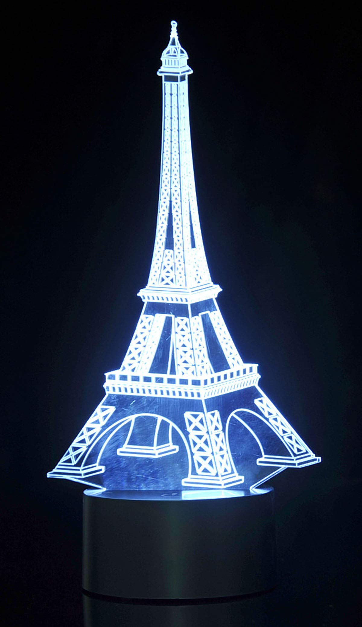 Dusky Shark 3D Laser Cut Eiffel Tower with LED Lights – Elegant Home Decor Accent