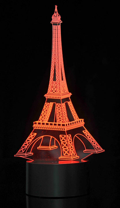 Dusky Shark 3D Laser Cut Eiffel Tower with LED Lights – Elegant Home Decor Accent