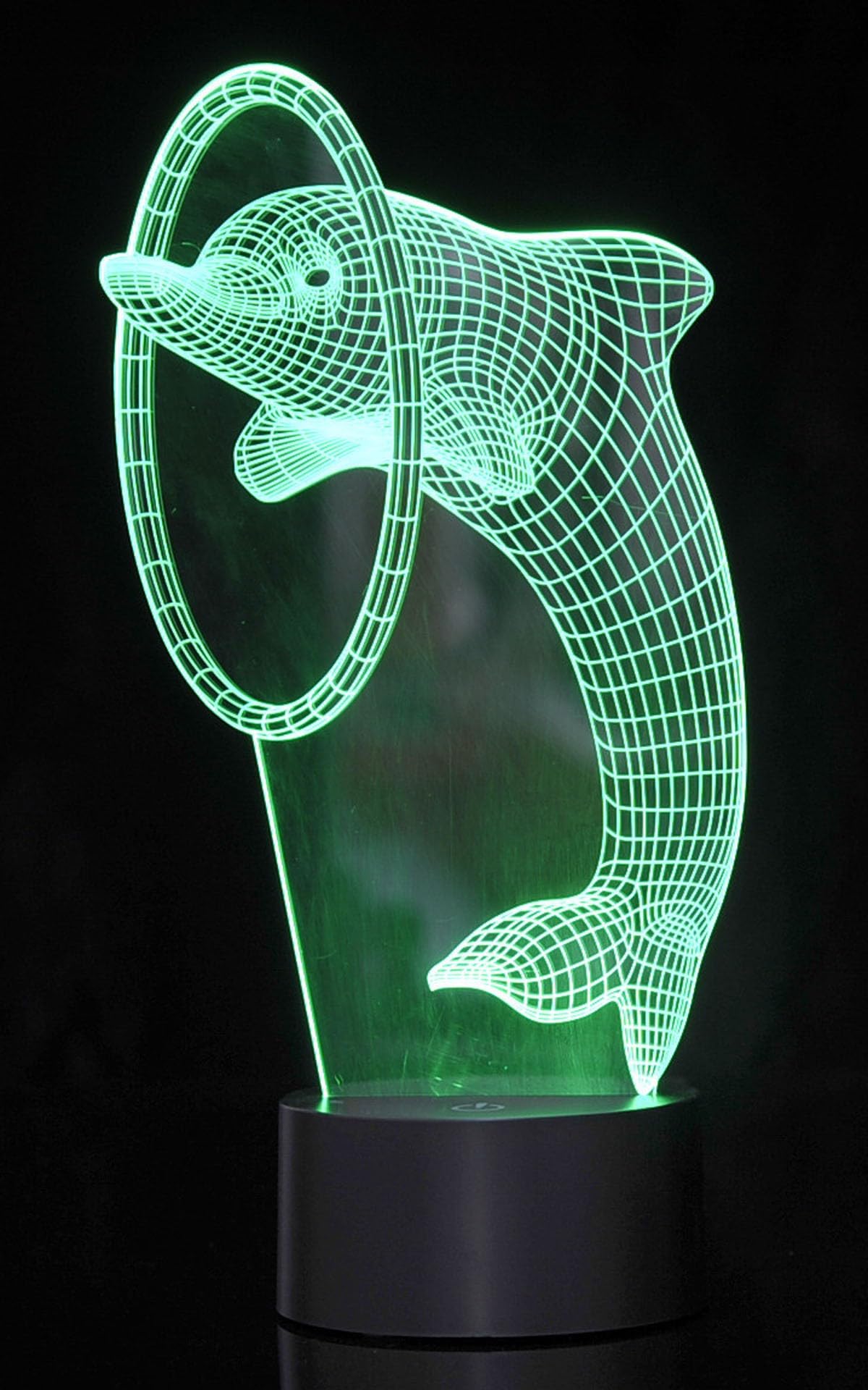 Dusky Shark 3D Laser Cut Dolphin with LED Lights – Unique Decorative Accent for Home