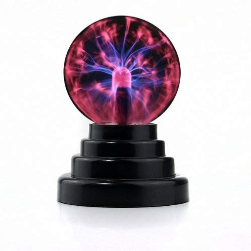 3-Inch Plasma Globe with Battery Slot & USB – Colorful LED Light Display