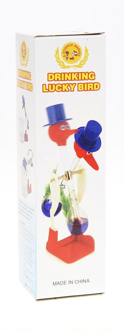 Glass Drinking Bird with Red Liquid – Classic Perpetual Motion Desk Toy