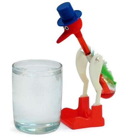 Glass Drinking Bird with Red Liquid – Classic Perpetual Motion Desk Toy