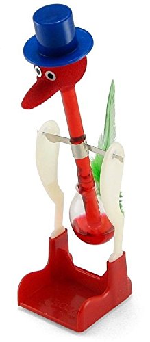 Glass Drinking Bird with Red Liquid – Classic Perpetual Motion Desk Toy