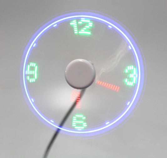 LED Clock Fan – Multi-Functional Cooling Fan with Digital Clock Display