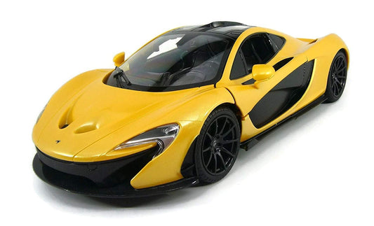 Dusky Shark 1:14 RC McLaren P1 Sports Car with Lights & Opening Doors (Yellow)