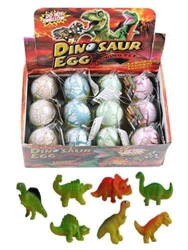 12-Pack Magic Hatching Growing Dinosaur Eggs - Fun Kids' Science Toys