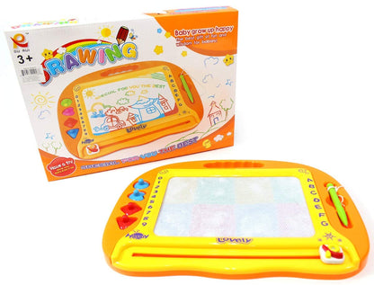 Rainbow Magnetic Drawing Doodle Board for Kids - Colorful Erasable Sketch Pad Toy