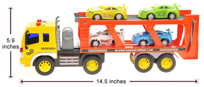 Dusky Shark Friction-Powered Transporter Truck with Lights & Sounds