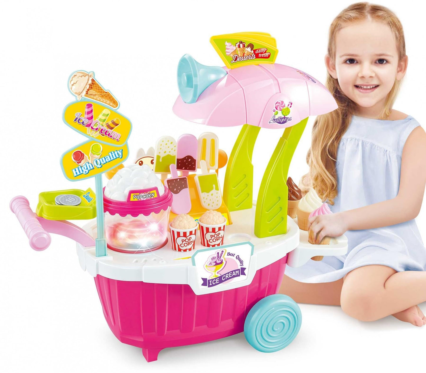 Pink Supermarket Sweet Shop Playset – Fun Toy Grocery Store for Kids