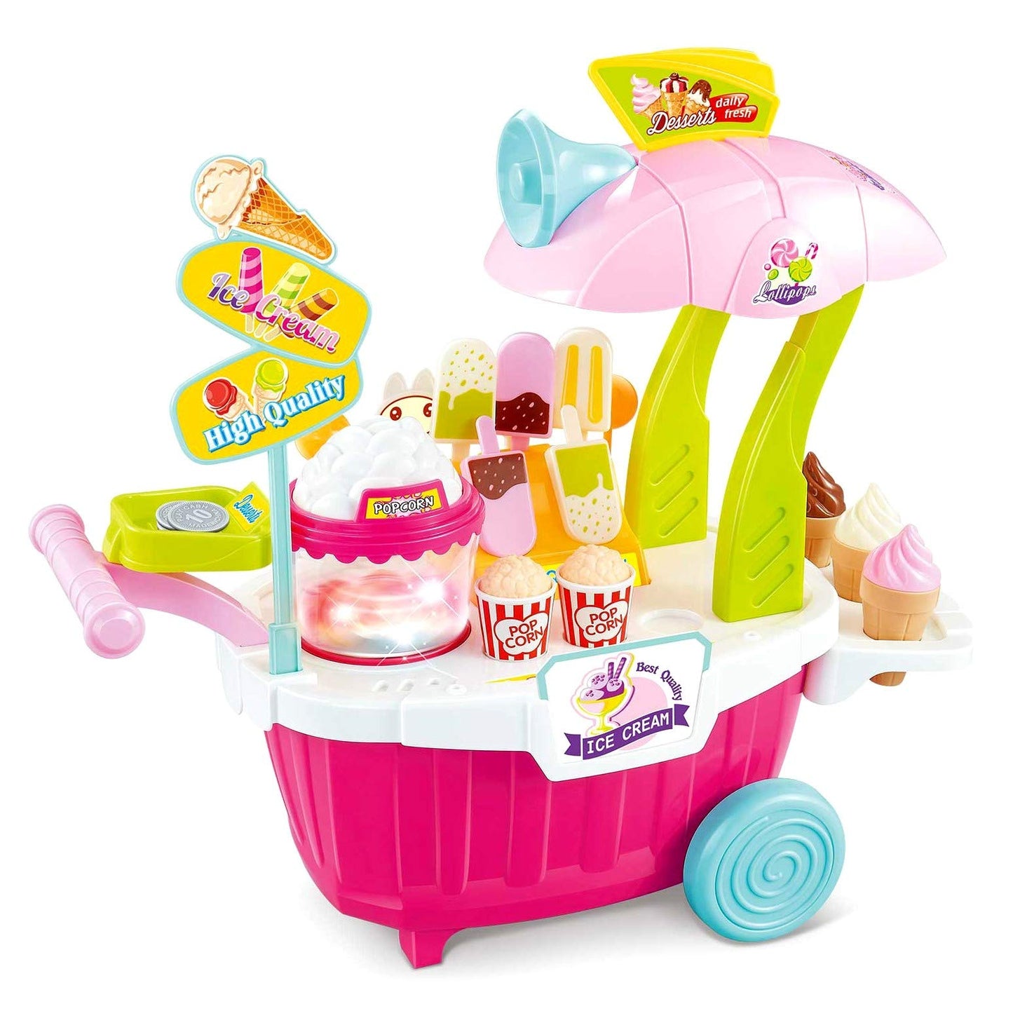 Pink Supermarket Sweet Shop Playset – Fun Toy Grocery Store for Kids