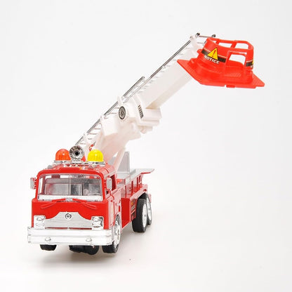 Dusky Shark 12 in Rescue Fire Truck Toy with Extending Ladder, Lights & Siren Sounds for Kids