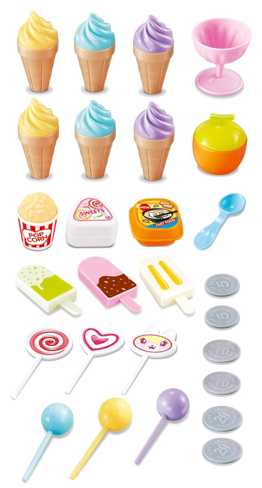 Mini Pink Candy and Ice Cream Cart Shop – Fun Toy Treat Stand for Kids