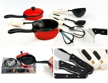 Mini Plastic Cookware Kitchen Set for Kids – Fun Toy Cooking Essentials