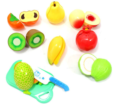 Kitchen Fun Cutting Fruits Food Playset - Pretend Cooking Toy for Kids