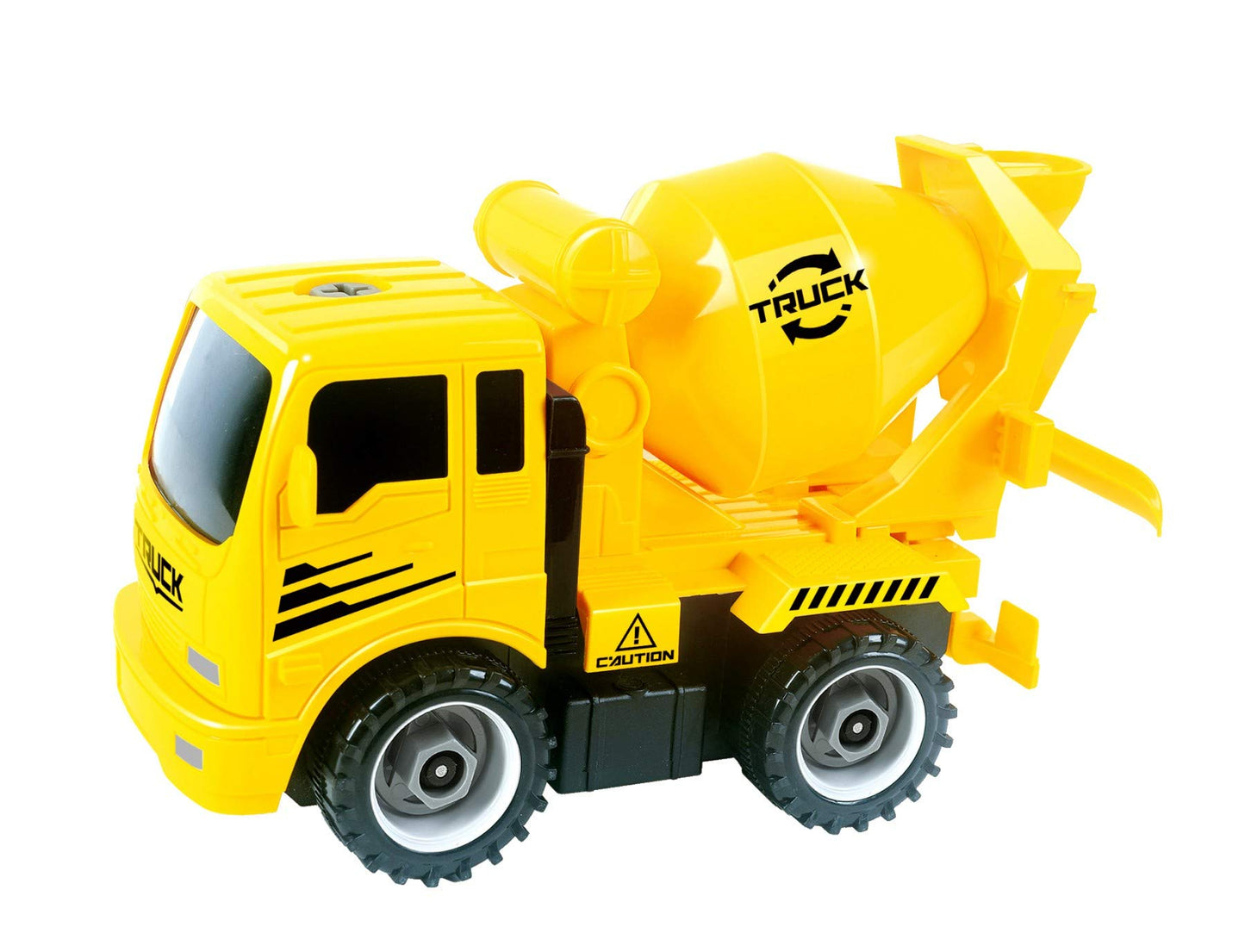 Take-A-Part Friction Powered Construction Trucks Set - Crane, Excavator, Mixer, Dump Truck