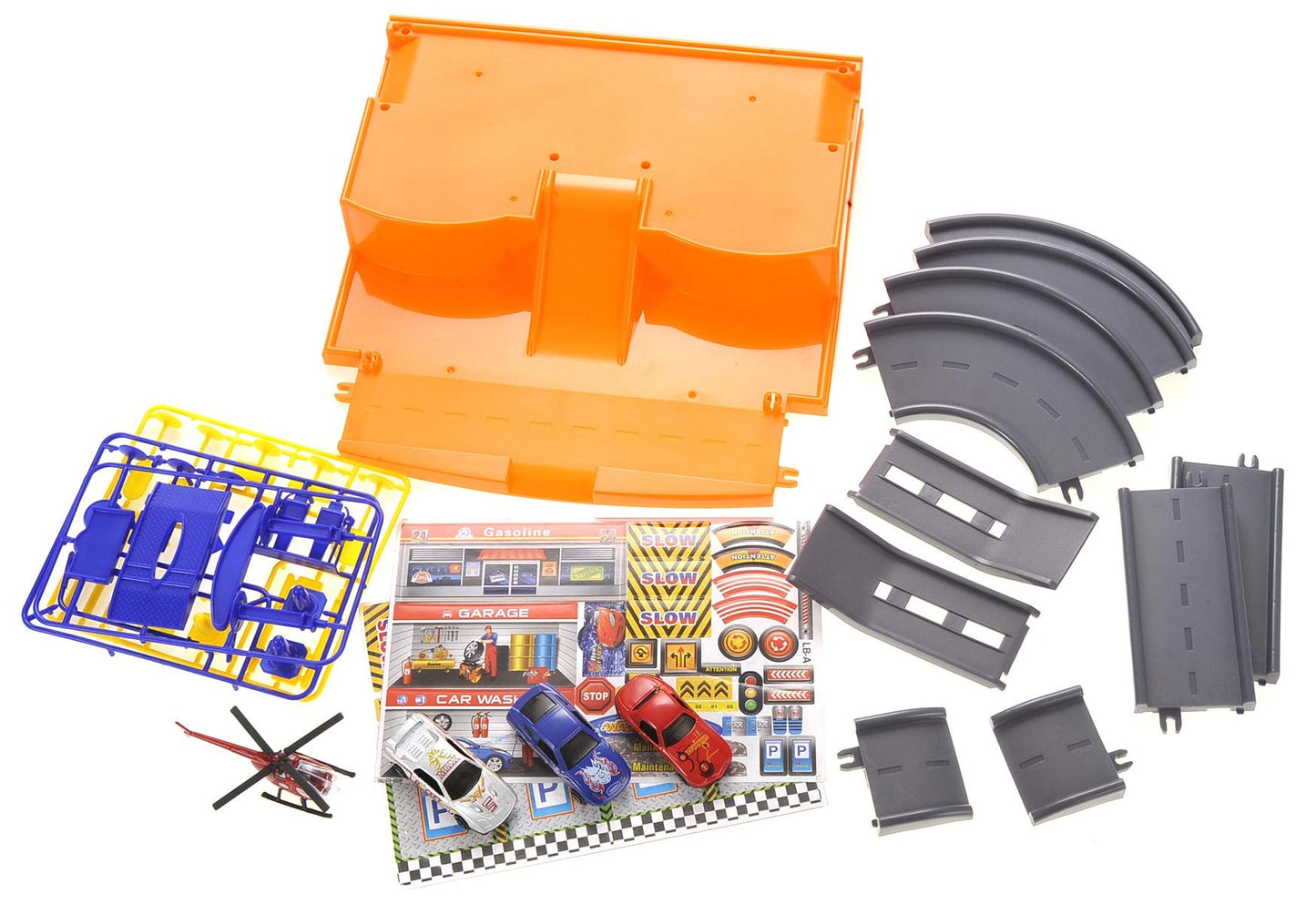 Parking Garage Diecast Racing Playset - Fun Toy Set for Kids with Cars and Ramps