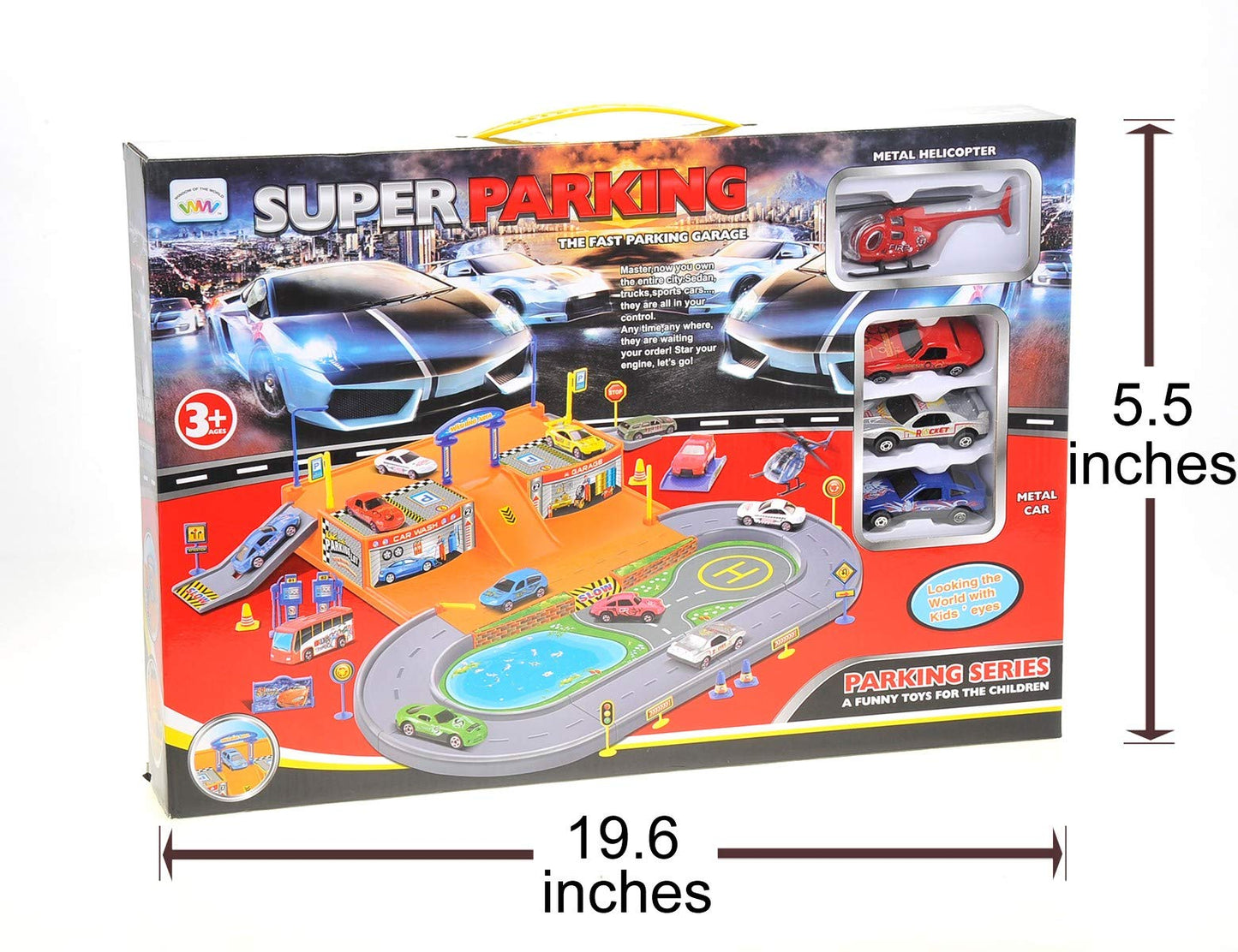 Parking Garage Diecast Racing Playset - Fun Toy Set for Kids with Cars and Ramps