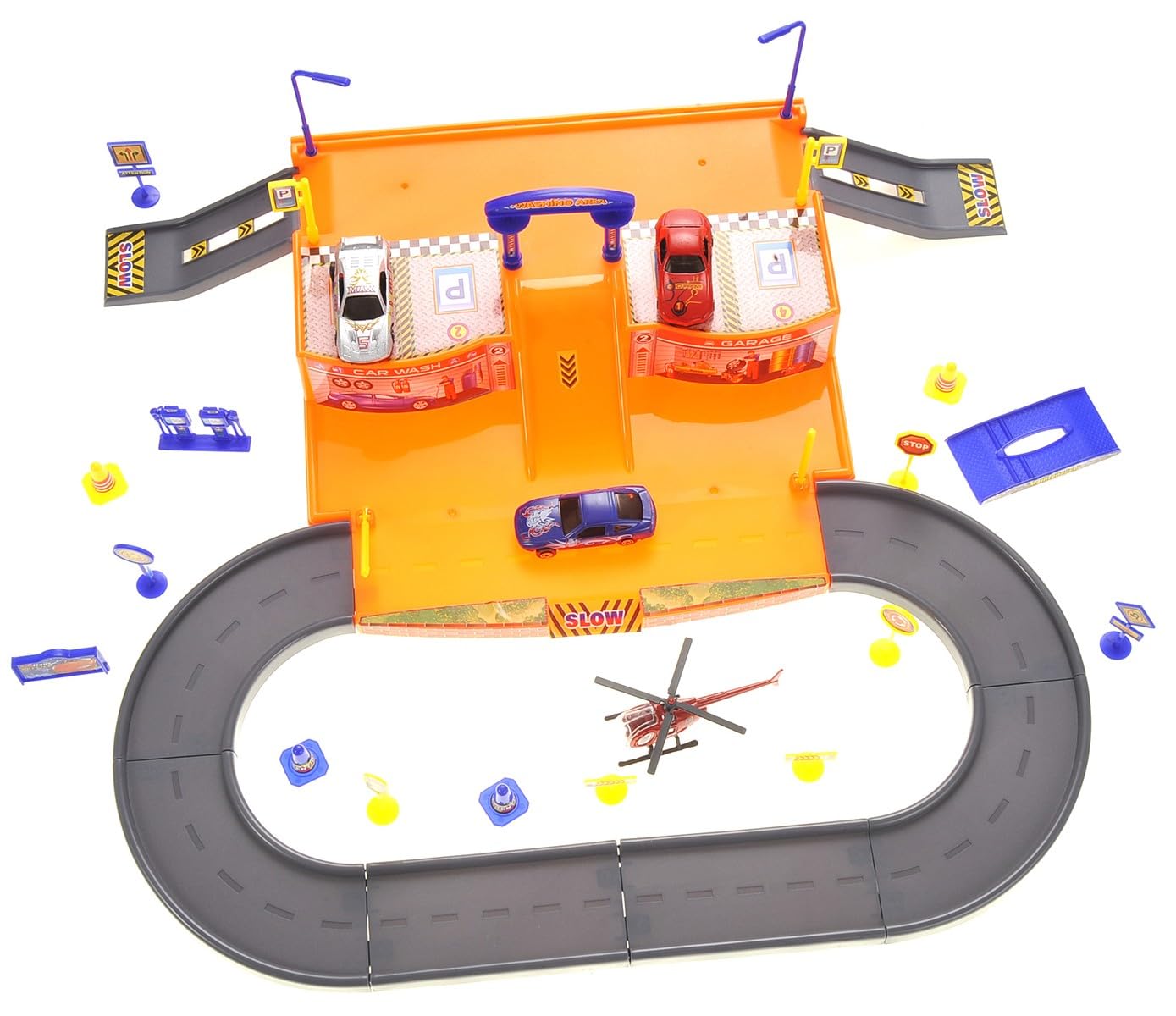 Parking Garage Diecast Racing Playset - Fun Toy Set for Kids with Cars and Ramps