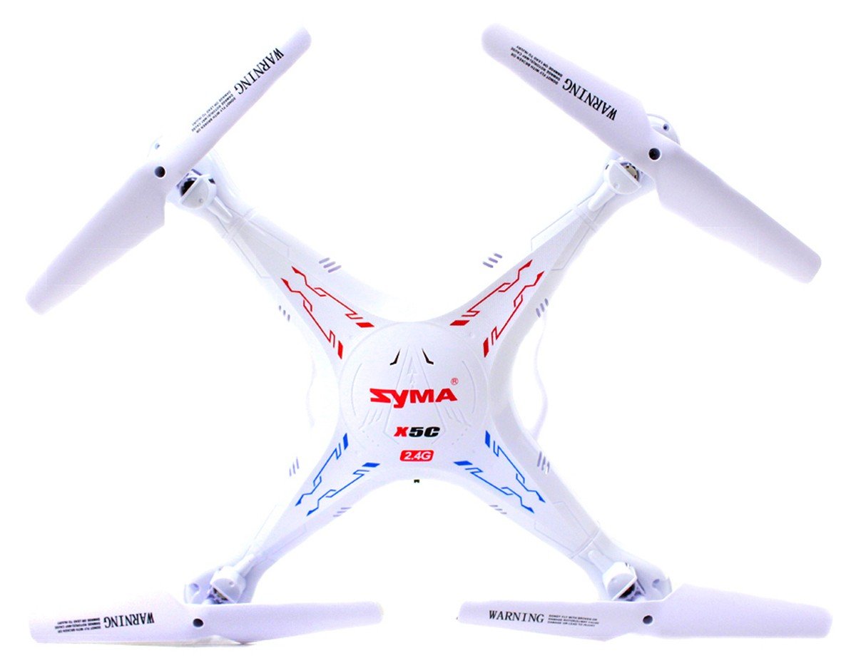 12" Syma 4CH 2.4GHz RC Quadcopter with 2MP HD Camera, 6-Axis Gyro, and 2GB SD Card