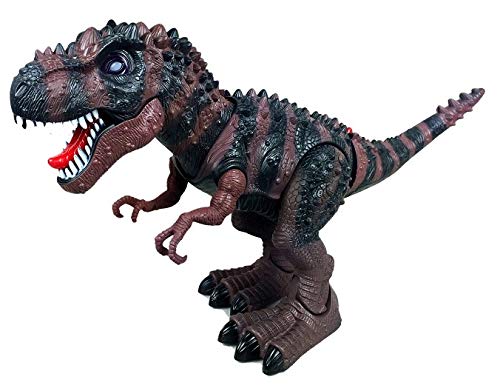 Dusky Shark Tyrannosaurus T-Rex Dinosaur Toy with Lights and Sounds – Brown Color