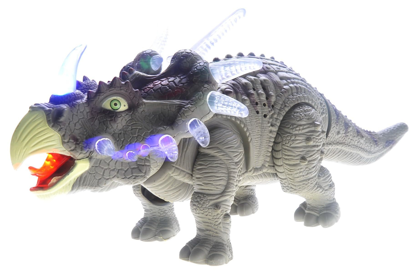 Dusky Shark Walking Triceratops Dinosaur Toy with Lights and Sounds