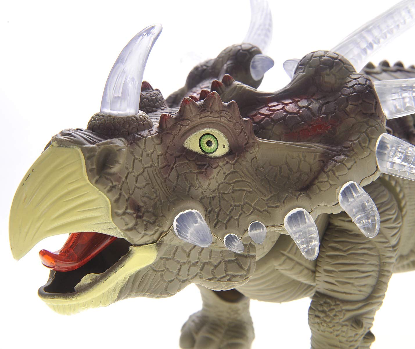 Dusky Shark Walking Triceratops Dinosaur Toy with Lights and Sounds