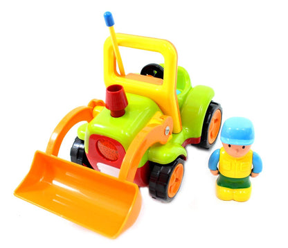 Dusky Shark 4" Cartoon RC Construction Truck - Remote Control Toy for Toddlers