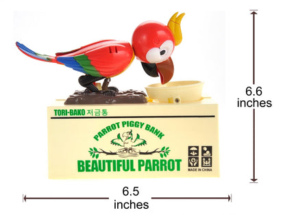 Parrot Coin Bank – Fun and Decorative Savings Jar for Kids and Adults