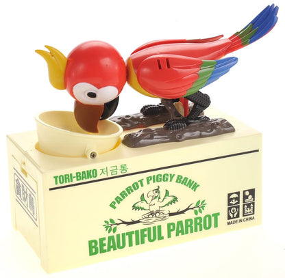 Parrot Coin Bank – Fun and Decorative Savings Jar for Kids and Adults