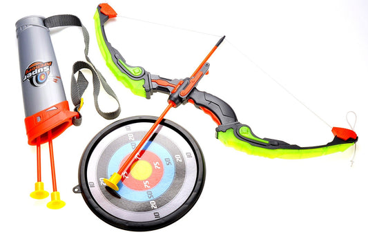 Dusky Shark Bow and Arrow Playset with Quiver and Target - Archery Toy for Kids