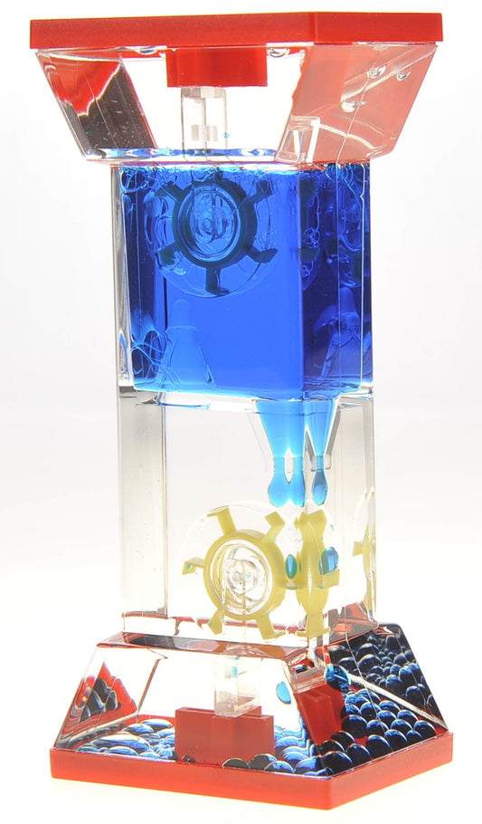 Liquid Motion Bubbler with Dual Spinning Wheels – Calming Desk Toy and Stress Reliever