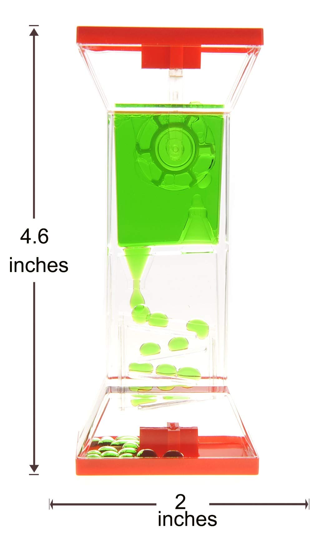 Liquid Motion Bubbler with Spinning Wheel – Relaxing Desk Toy and Stress Reliever